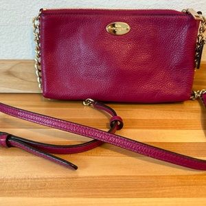 Cranberry coach crossbody bag